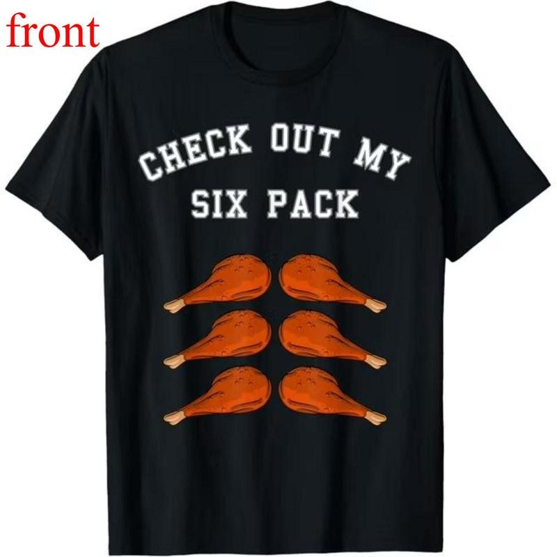 100% Cotton Check Out My Six 6 Pack Turkey Legs Happy Thanksgiving Funny T-Shirt Hoodie, Sweatshirt | HypeDripTees.com
