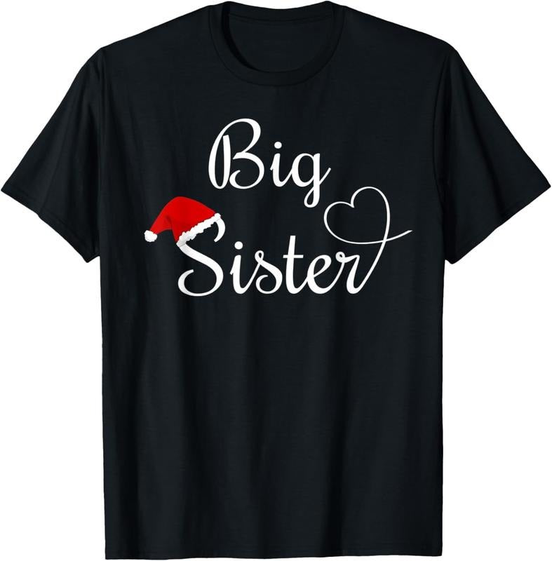 100% Cotton Christmas Big Sister T-Shirt Hoodie, Sweatshirt | HypeDripTees.com