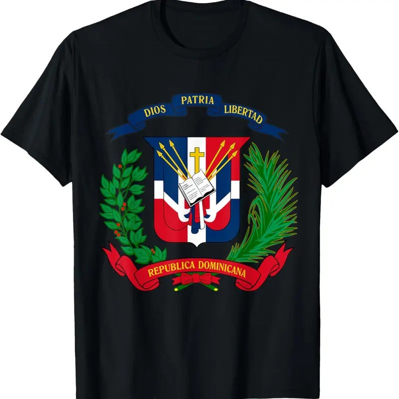 100% Cotton Coat of Arms Republica Dominicana Bandera Dominican Flag T-Shirt Hoodie, Sweatshirt | HypeDripTees.com