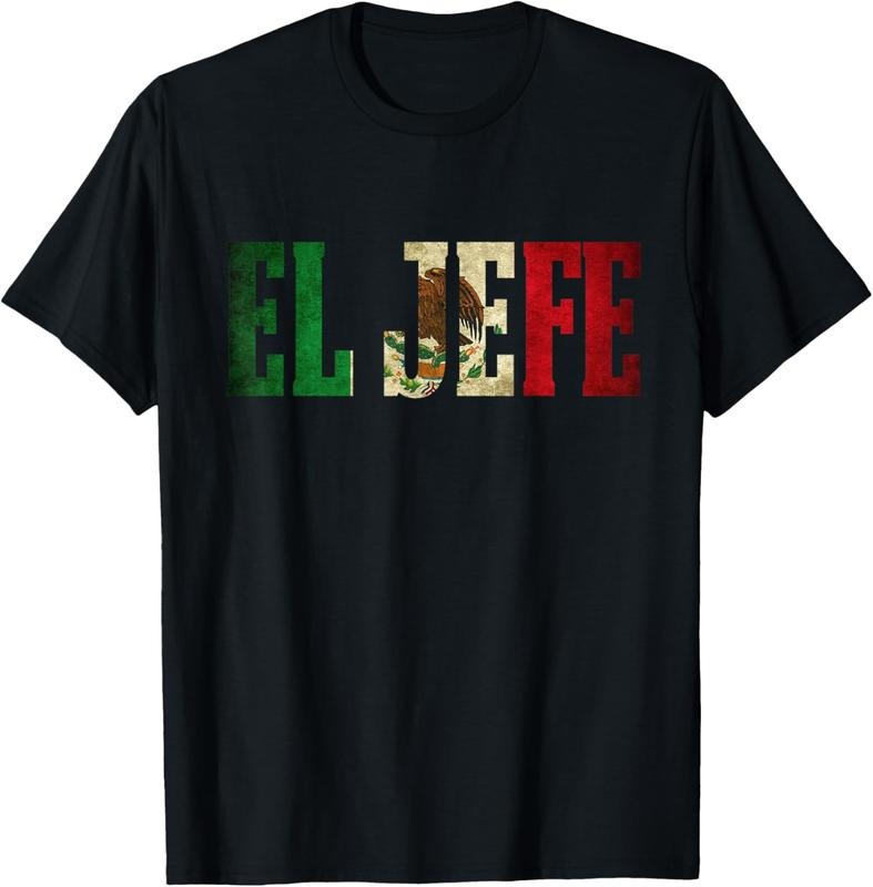 100% Cotton Cool EL JEFE Mexican Shirt Mexican Flag Shirt for Men T-Shirt Hoodie, Sweatshirt | HypeDripTees.com