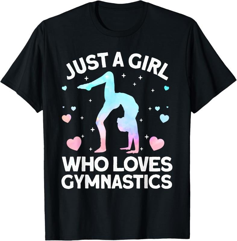 100% Cotton Cool Gymnastics Art For Women Girls Gymnastics Gymnast T-Shirt Hoodie, Sweatshirt | HypeDripTees.com
