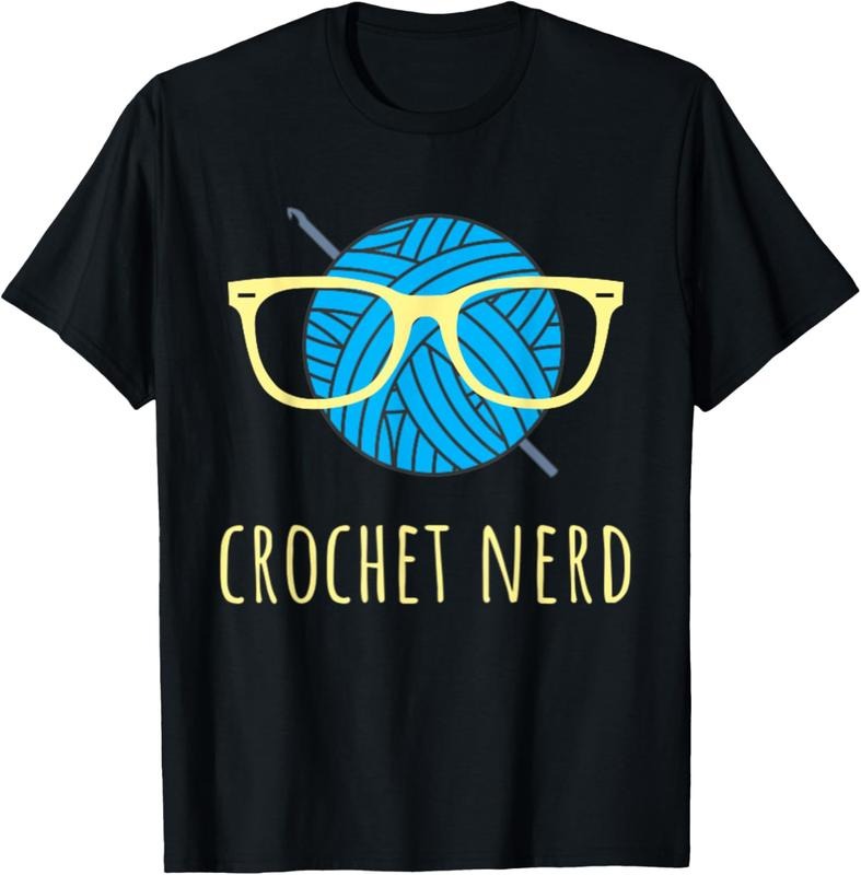 100% Cotton Crochet Nerd Funny Grandma Mom Crocheting Yarn Lover Gift T-Shirt Hoodie, Sweatshirt | HypeDripTees.com