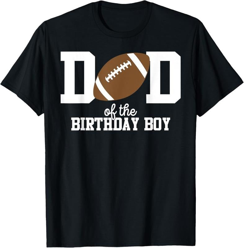 100% Cotton Dad of the Birthday Boy Football Lover First Birthday Party T-Shirt Hoodie, Sweatshirt | HypeDripTees.com