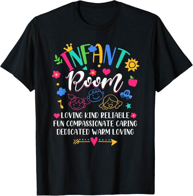 100% Cotton Daycare Provider Loving Kind Reliable Infant Room Teacher T-Shirt Hoodie, Sweatshirt | HypeDripTees.com