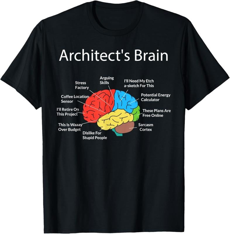 100% Cotton Funny Architect's Brain Architecture Students T-Shirt Gifts T-Shirt Hoodie, Sweatshirt | HypeDripTees.com