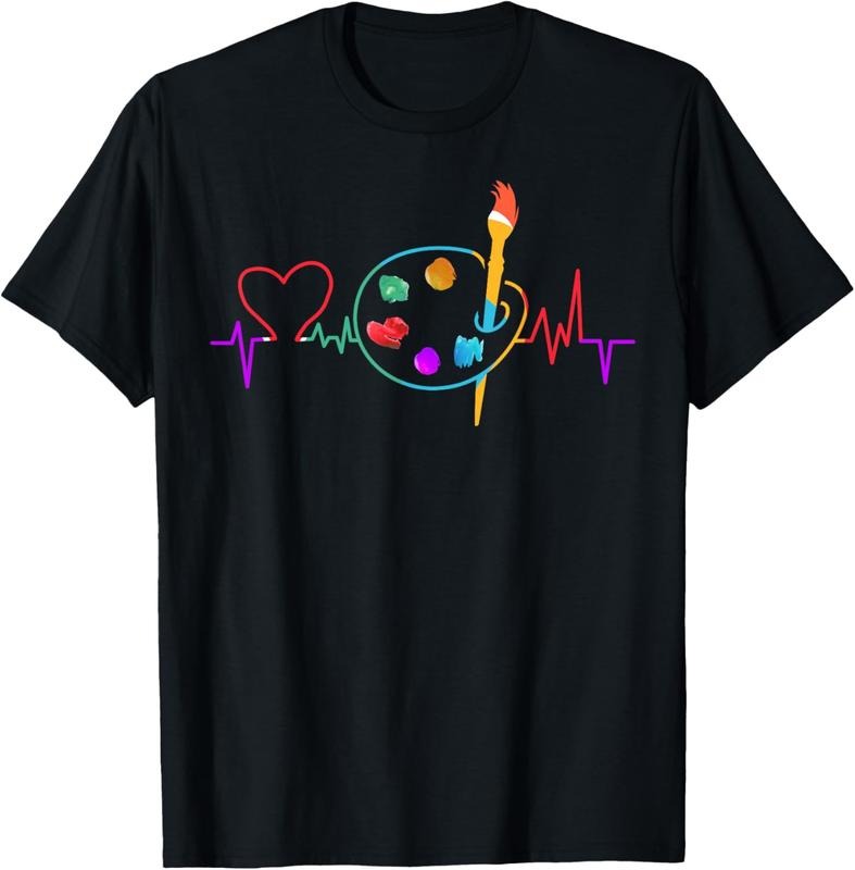 100% Cotton Funny Paint Palette Brush Artist Painter Gift Men Women T-Shirt Hoodie, Sweatshirt | HypeDripTees.com