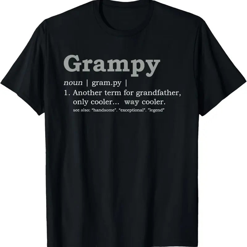100% Cotton Grampy Shirt: Funny Definition T-Shirt Hoodie, Sweatshirt | HypeDripTees.com