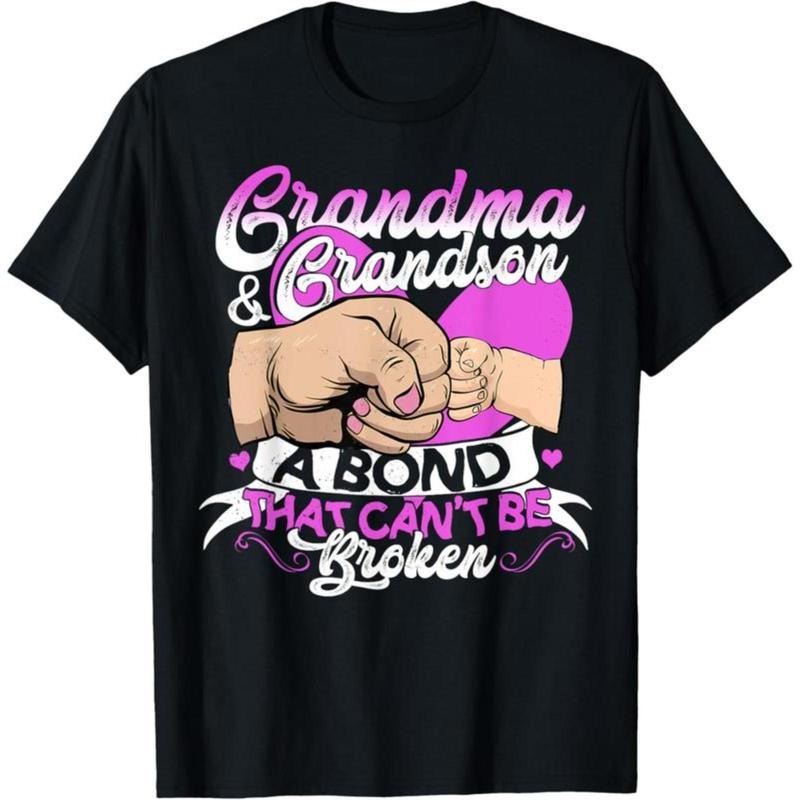 100% Cotton Grandparents Grandma And Grandson Shirt Funny Gift T-Shirt Hoodie, Sweatshirt | HypeDripTees.com