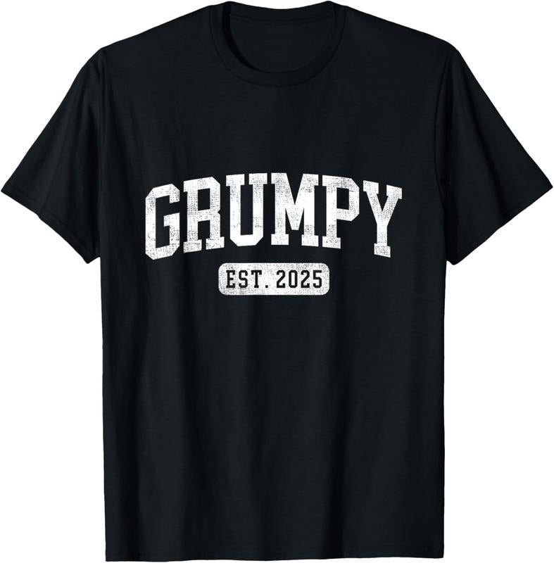 100% Cotton Grumpy Est 2025 Promoted To Grumpy Announcement T-Shirt Hoodie, Sweatshirt | HypeDripTees.com