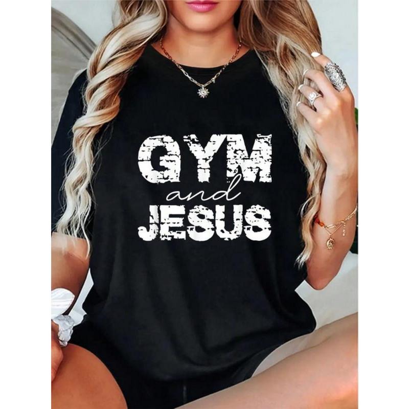 100% Cotton Gym And Jesus T-Shirt Hoodie, Sweatshirt | HypeDripTees.com