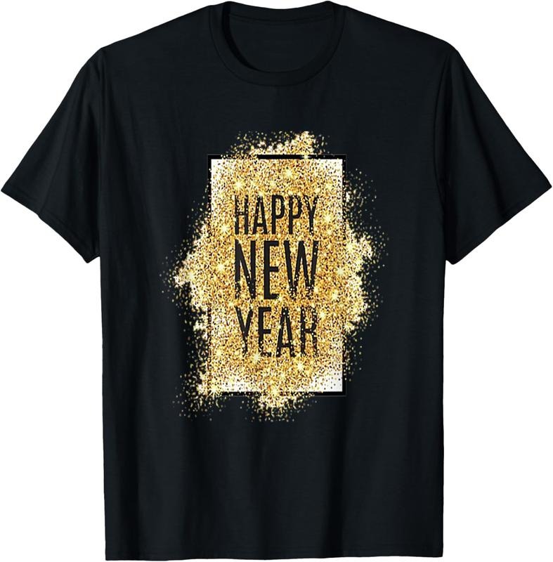 100% Cotton Happy New Year 2025 New Years Eve T-Shirt Hoodie, Sweatshirt | HypeDripTees.com