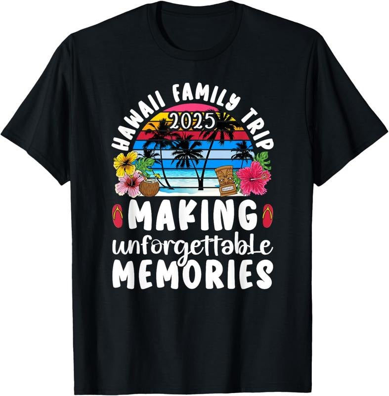 100% Cotton Hawaii Family Trip 2025 Making Memories Hawaii Vacation T-Shirt Hoodie, Sweatshirt | HypeDripTees.com