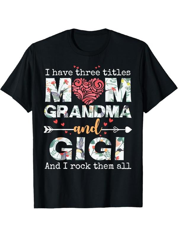 [100% Cotton]I Have Three Titles Mom Grandma And Gigi T-Shirt Hoodie, Sweatshirt | HypeDripTees.com