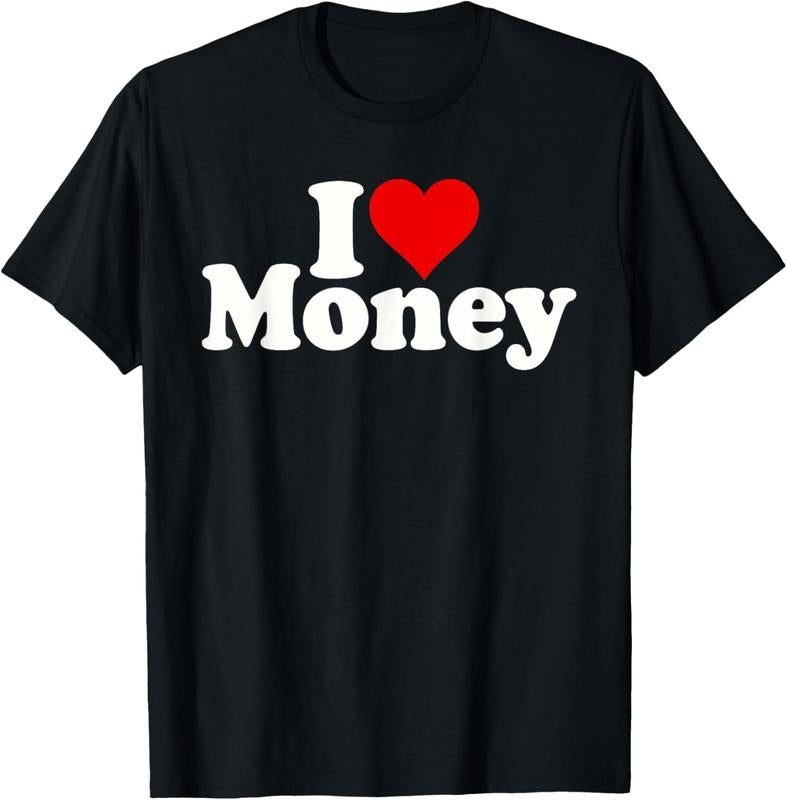 100% Cotton I LOVE HEART MONEY T-Shirt Hoodie, Sweatshirt | HypeDripTees.com