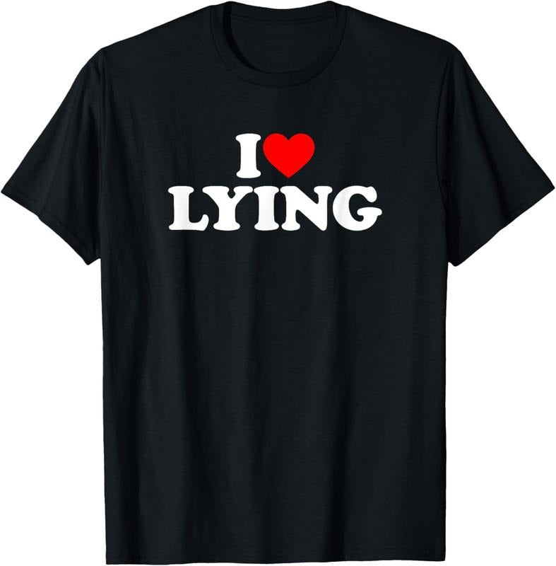 100% Cotton I Love Lying T-Shirt Hoodie, Sweatshirt | HypeDripTees.com