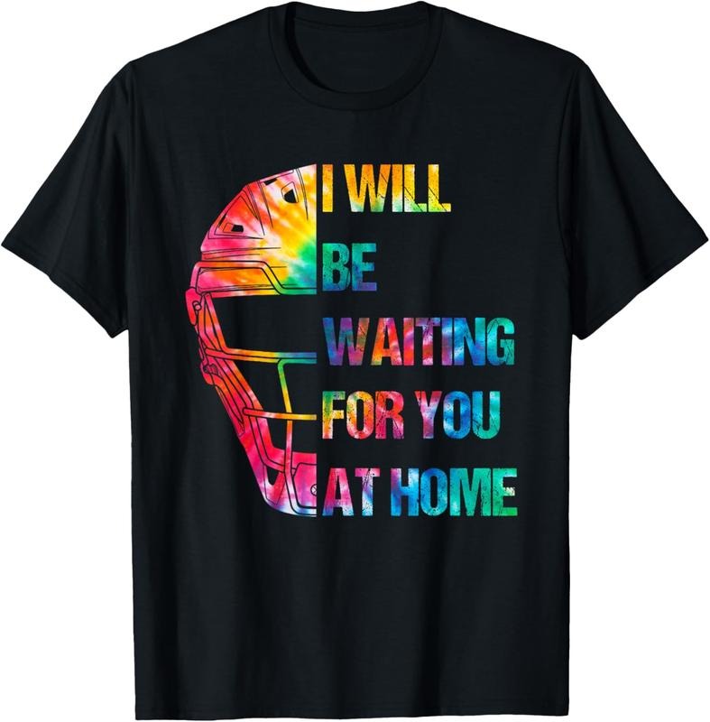100% Cotton I Will Be Waiting For You At Home Softball Catcher T-Shirt Hoodie, Sweatshirt | HypeDripTees.com