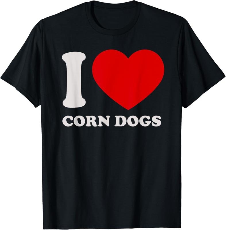 100% Cotton I love Corn Dogs I heart Corn Dogs for Corn Dogs Lover T-Shirt Hoodie, Sweatshirt | HypeDripTees.com