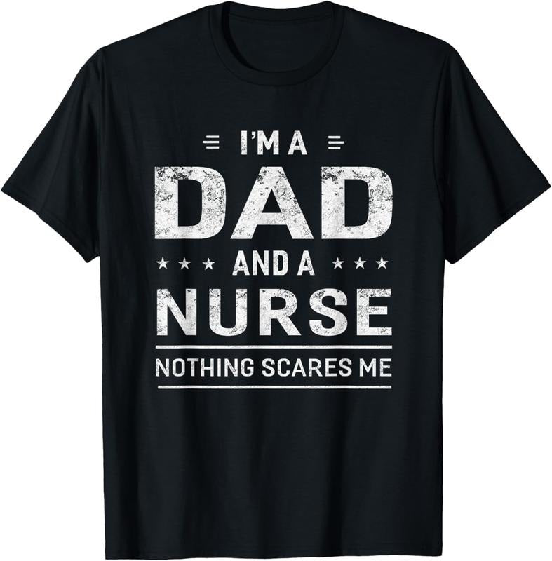100% Cotton I'm A Dad And Nurse T-shirt For Men Father Funny Gift Hoodie, Sweatshirt | HypeDripTees.com