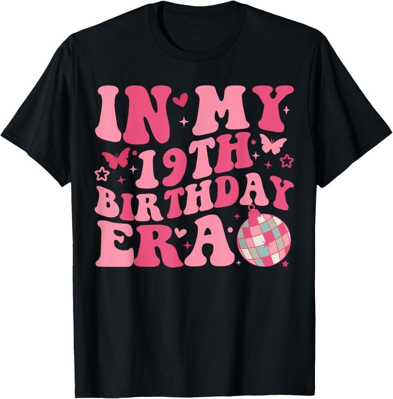 100% Cotton In My 19th Birthday Era Girl Nineteen 19 years Old Birthday T-Shirt Hoodie, Sweatshirt | HypeDripTees.com