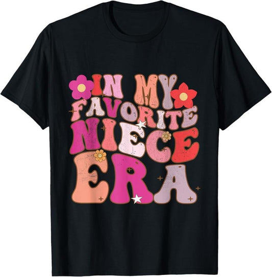 100% Cotton In My Favorite Niece Era Retro Sister   Youth T-Shirt