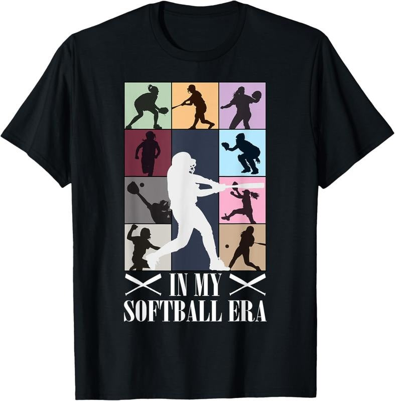 100% Cotton In My Softball Era Funny Softball Girl Player Lover T-Shirt Hoodie, Sweatshirt | HypeDripTees.com