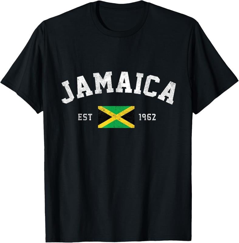 100% Cotton Jamaica Est. 1962 Jamaican Flag Independence Day T-Shirt Hoodie, Sweatshirt | HypeDripTees.com