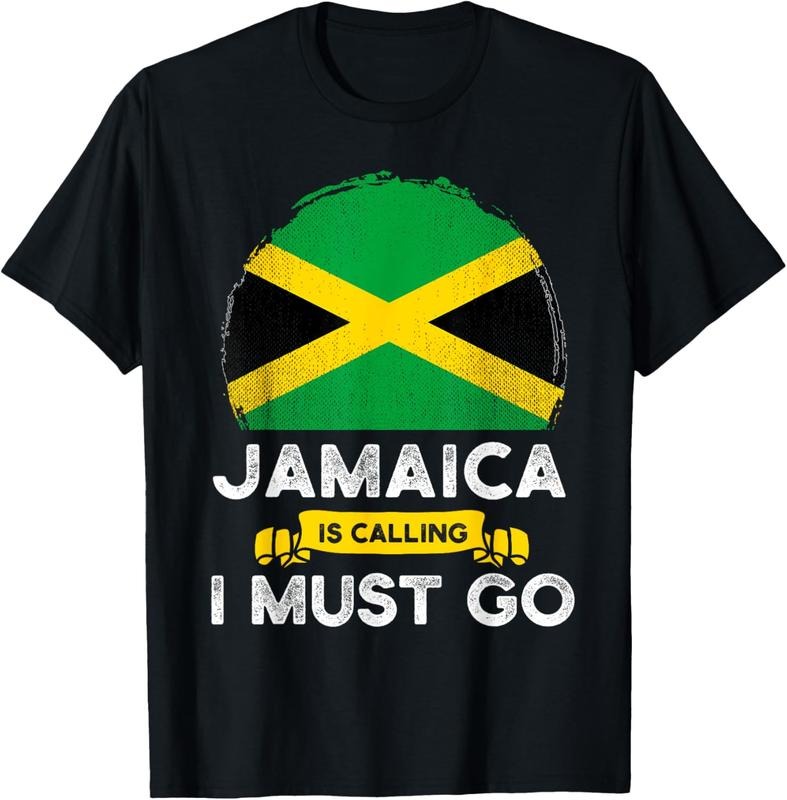 100% Cotton Jamaica Is Calling I Must Go Jamaican Heritage Roots Flag T-Shirt Hoodie, Sweatshirt | HypeDripTees.com