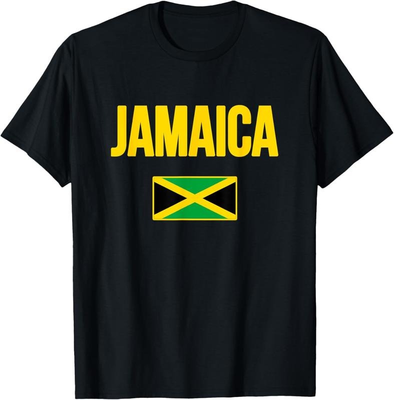 100% Cotton Jamaican Flag Jamaica Souvenir Love Travel Vacation T-Shirt Hoodie, Sweatshirt | HypeDripTees.com