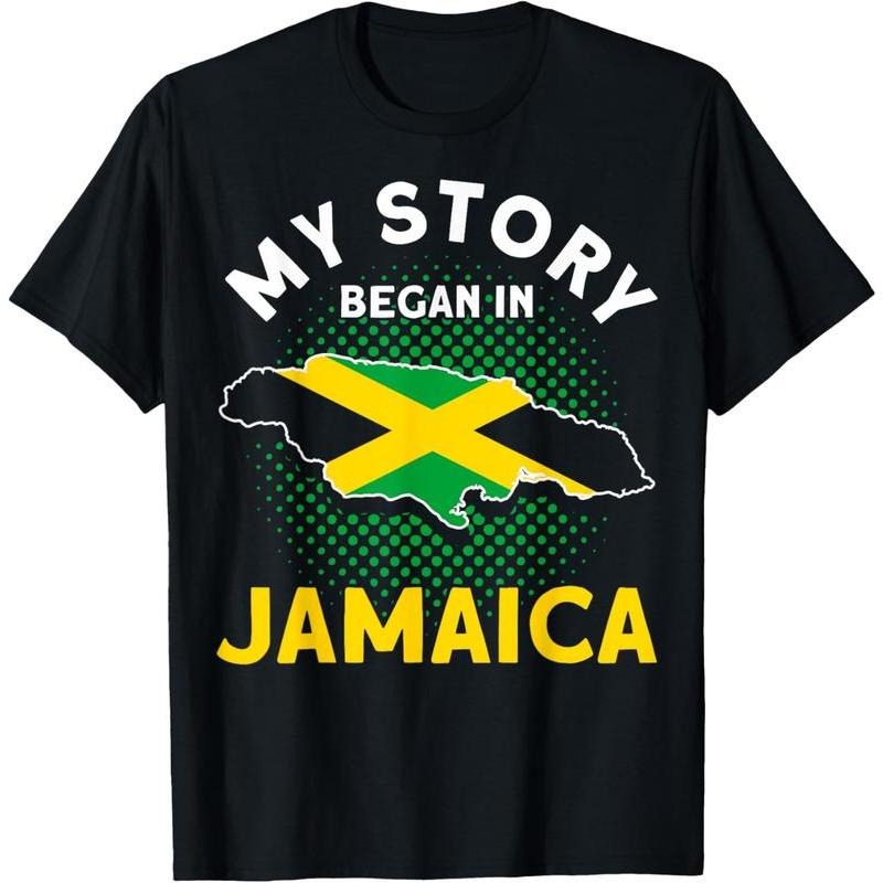 100% Cotton Jamaican Moms Jamaica Lovers My Story Began In Jamaica Pride T-Shirt Hoodie, Sweatshirt | HypeDripTees.com
