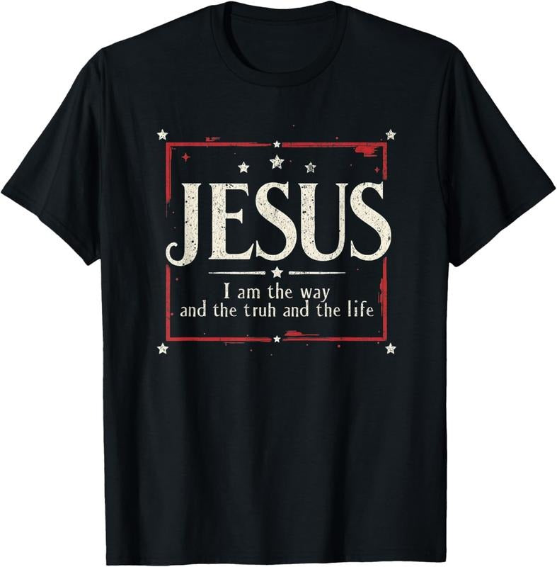 100% Cotton Jesus 2024 - I Am The Way and The Truth and The Life T-Shirt Hoodie, Sweatshirt | HypeDripTees.com
