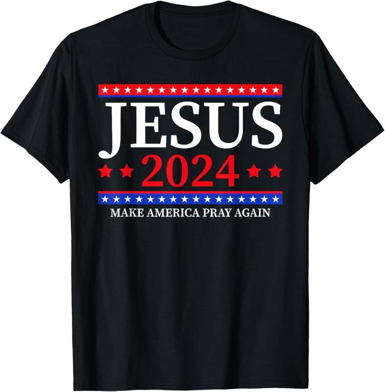100% Cotton Jesus 2024 Make America Pray Again Christian T-Shirt Hoodie, Sweatshirt | HypeDripTees.com