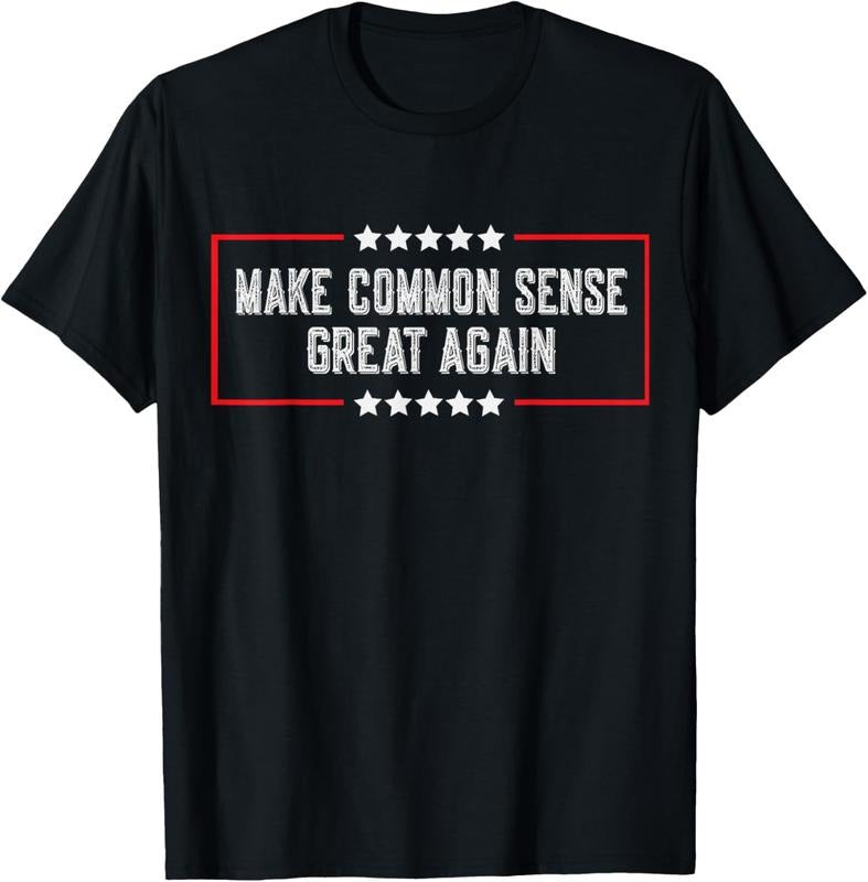 100% Cotton Let's Make Common Sense Great Again Funny Common Sense T-Shirt Hoodie, Sweatshirt | HypeDripTees.com