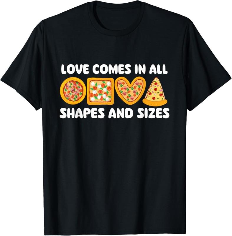100% Cotton Love Comes In All Shapes And Sizes - Food Lover Pizza Baker T-Shirt Hoodie, Sweatshirt | HypeDripTees.com