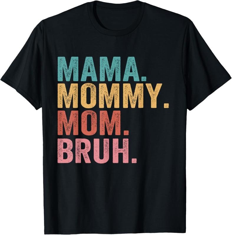 100% Cotton Mama Mommy Mom Bruh Mothers Day Vintage Funny Mother T-Shirt Hoodie, Sweatshirt | HypeDripTees.com