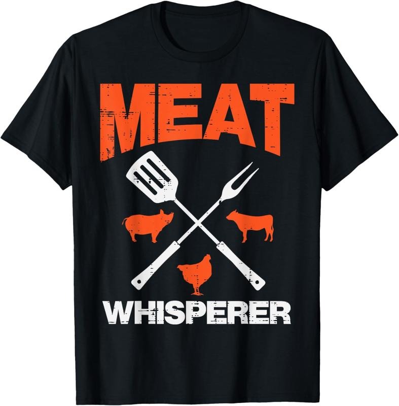 100% Cotton Meat Whisperer Funny Barbecue Grilling Bbq Grill Men Women T-Shirt Hoodie, Sweatshirt | HypeDripTees.com