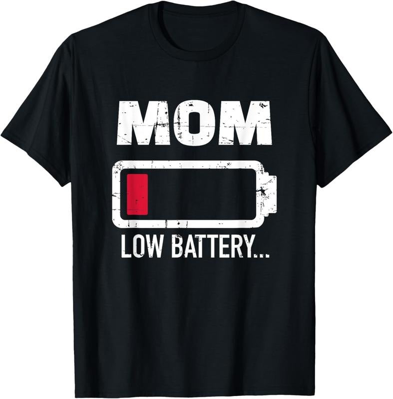 100% Cotton Mom low battery T-Shirt Hoodie, Sweatshirt | HypeDripTees.com