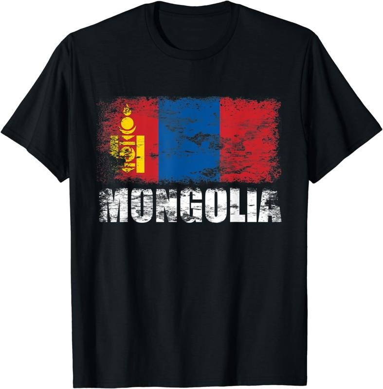 [100% Cotton]Mongolia Flag T-Shirt | Mongolian Flag Tee Hoodie, Sweatshirt | HypeDripTees.com