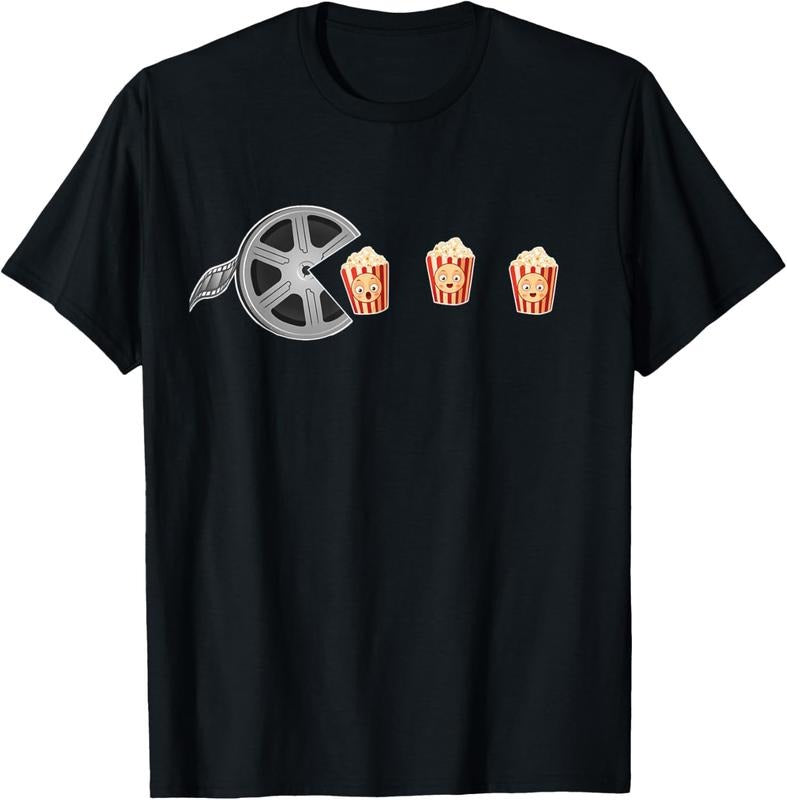 100% Cotton Movie Popcorn Film Reel  Movie Night Funny Movie T-Shirt Hoodie, Sweatshirt | HypeDripTees.com