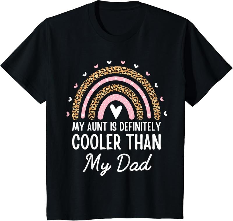 100% Cotton My Aunt Is Definitely Cooler Than My Dad Auntie Niece Nephew T-Shirt Hoodie, Sweatshirt | HypeDripTees.com