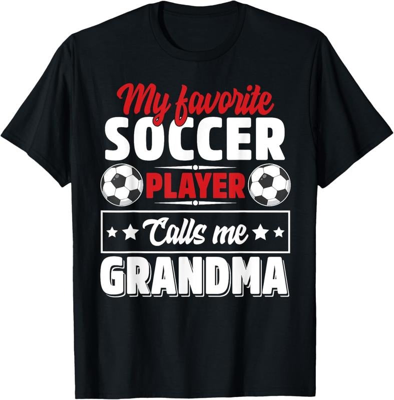 100% Cotton My Favorite Soccer Player Calls Me Grandma Mothers Day Cute T-Shirt Hoodie, Sweatshirt | HypeDripTees.com