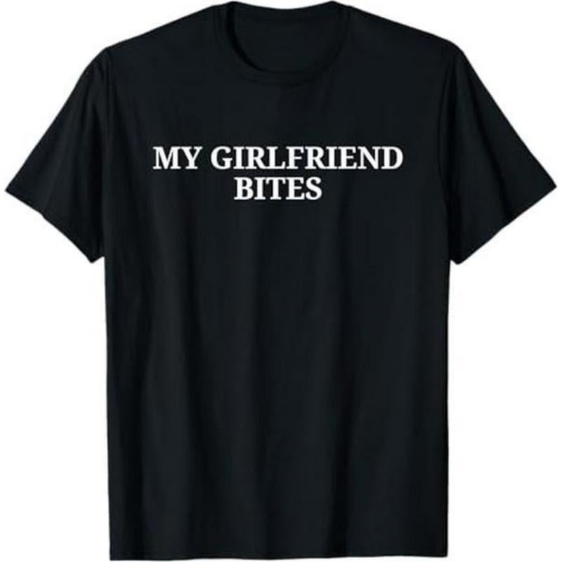 100% Cotton My GF Bites Shirt Funny My Girlfriend Bites T-Shirt Hoodie, Sweatshirt | HypeDripTees.com