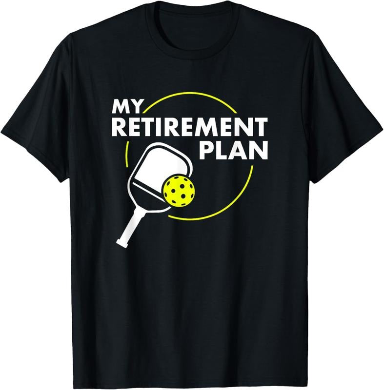 100% Cotton My Retirement Plan Funny Pickleball Slogan Gift T-Shirt Hoodie, Sweatshirt | HypeDripTees.com