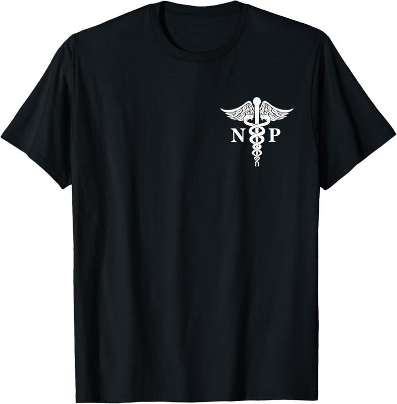 100% Cotton Nurse Practitioner Caduceus Medical Symbol Pocket Logo NP T-Shirt Hoodie, Sweatshirt | HypeDripTees.com