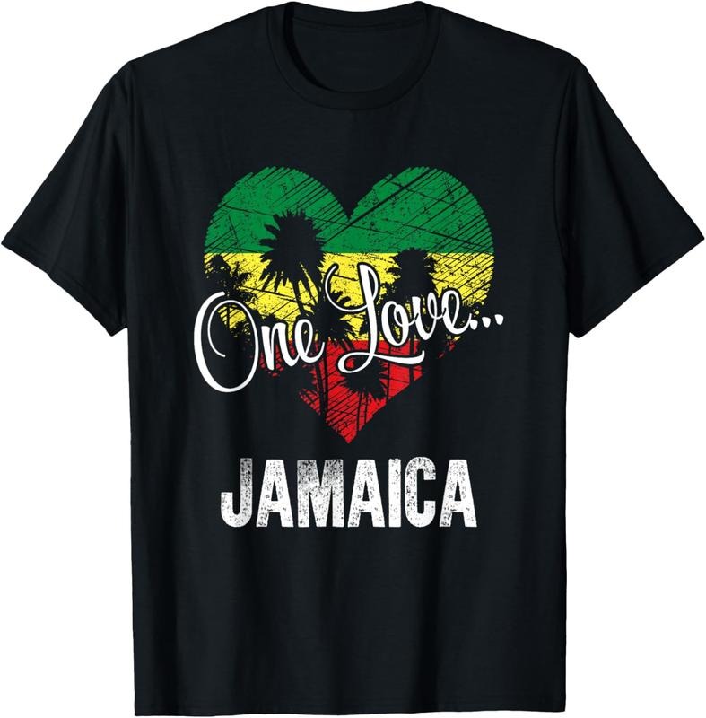 100% Cotton One Love Jamaica! Caribbean Vacation T-Shirt T-Shirt Hoodie, Sweatshirt | HypeDripTees.com