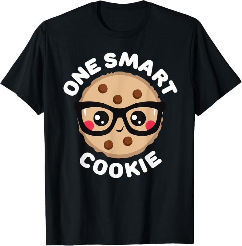 100% Cotton One Smart Cookie Cute Kawaii Style Pun Chocolate Chip T-Shirt Hoodie, Sweatshirt | HypeDripTees.com