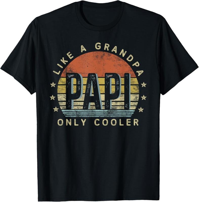 100% Cotton Papi Like a Grandpa Only Cooler Papi Gifts Vintage Style T-Shirt Hoodie, Sweatshirt | HypeDripTees.com