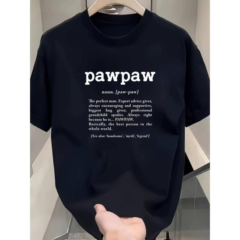 100% Cotton Pawpaw Definition T-Shirt - Black, Round Neck, Short Sleeve Comfy Menswear Hoodie, Sweatshirt | HypeDripTees.com