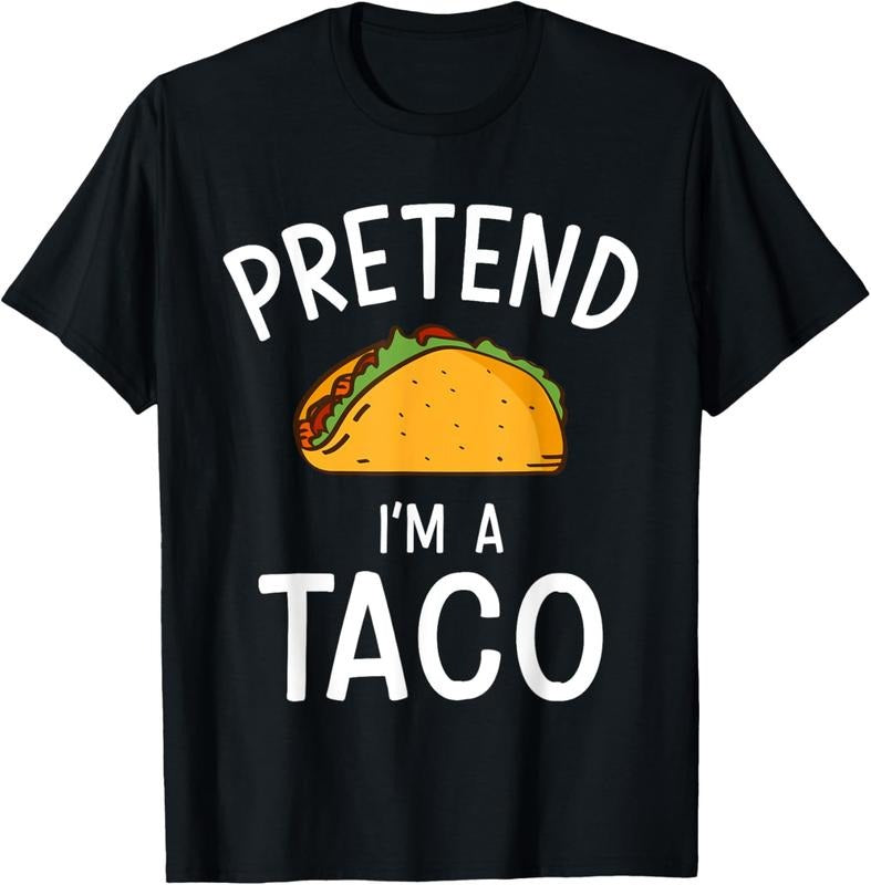 100% Cotton Pretend Im a taco easy lazy costume for halloween party T-Shirt Hoodie, Sweatshirt | HypeDripTees.com