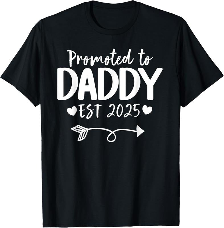 100% Cotton Promoted To Daddy 2025 New Daddy T-Shirt Hoodie, Sweatshirt | HypeDripTees.com