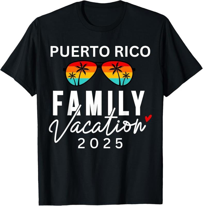 100% Cotton Puerto Rico Family Vacation 2025 Beach Summer Trip Matching T-Shirt Hoodie, Sweatshirt | HypeDripTees.com